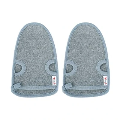Image de Gant de Exfoliant Gommage en Bambou Enlève les Cellules Mortes la Peau Nettoie Pores Profondeur Massage Gloves pour Femmes et Hommes 2 pièce