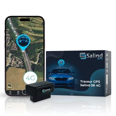 Image de Traceur Salind GPS 4G Voiture Connexion réseau Balise Voiture, Camion, Caravane en Temps réel directe à l&#039;interface OBD Localisation dans Plus de 100 Pays
