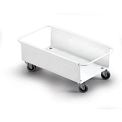 Image de DURABLE 36526 Trolley Rubbermaid Collecteur Métal Laqué 4 Roulettes Rotatives Jaune