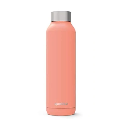 Image de Quokka Solid Apricot 630 ML Bouteille d&#039;eau en Acier Inoxydable avec Isolation par Double Paroi Gourde Reutilisable sans BPA maintient Le Liquide Froid jusqu&#039;à 24h, Chaud 12h