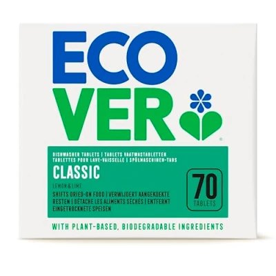 Image de ECOVER Tablettes Lave Vaisselle Classic Citron &amp; Vert 70 Doses