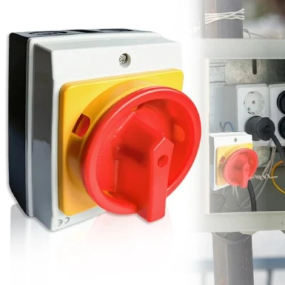 Image de Interrupteur Principal à 3 Pôles 16 A IP65 Sectionneur de Charge en Saillie Avec Boîtier Plastique Rotatif pour Connecter