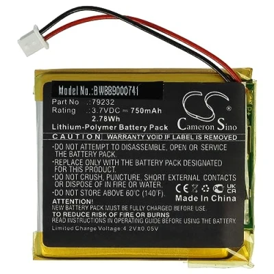 Image de vhbw Batterie Compatible avec Floureon VB603, VB601, VB605 Moniteur bébé, babyphone (750mAh, 3,7V, Li polymère)