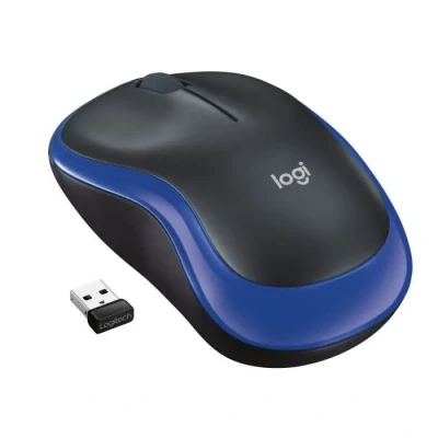 Image de Logitech M185 Souris Sans Fil, Ambidextre Bleue