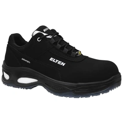 Image de ELTEN Chaussures de sécurité MILOW Low ESD S2, Homme, Textile, Embout Plastique (Plus léger Que l&#039;embout Acier), léger, Classique, Noir, Pointure : 43