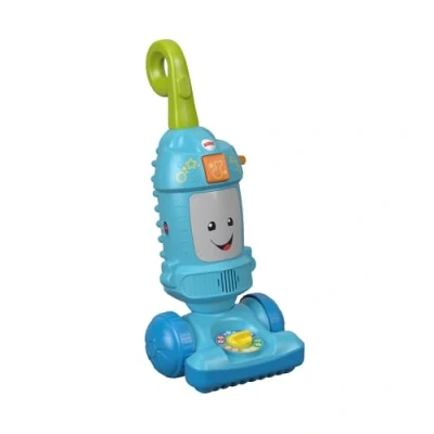 Image de Fisher Price Laugh &amp; Learn Light Up Learning Vacuum, Baby and Toddler Push Toy, Multicolour, Ages 12 36 Months FNR97