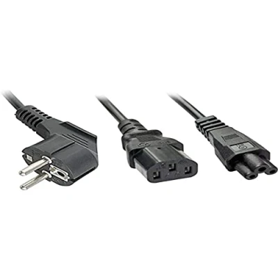 Image de Câble d&#039;alimentation Lindy CEE 7 (P) Pour IEC 60320 C13 et C5 Couleur Noir 1,5 m