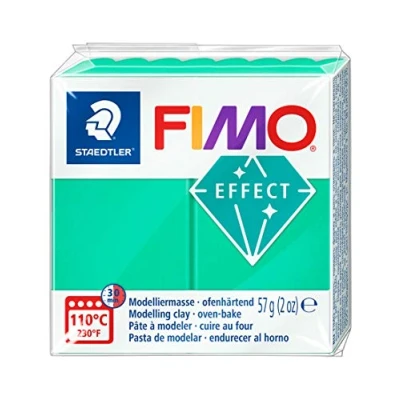 Image de STAEDTLER Fimo® effect Pain pâte à modeler 57 Grammes Effet translucide vert 8020 504