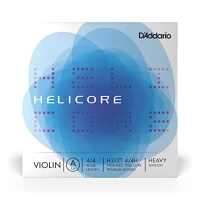 Image de D&#039;Addario Bowed Corde seule (La) avec filet en titane pour violon Helicore, manche 4/4, tension Heavy