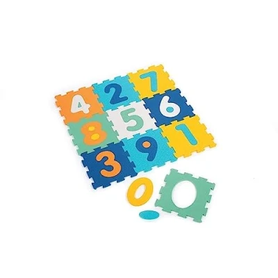 Image de LUDI Tapis Dalles Chiffres Puzzle Géant 9 En Mousse Dès 10 Mois Éveil Bébé Développe Le Bien Être, Toucher, La Découverte &amp; Réflexion Intérieur Extérieur 90 x 1,2 cm