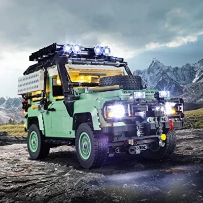 Image de LIGHTAILING Kit d&#039;éclairage LED pour Lego 10317 Land Rover Classic Defender 90 modèle de Blocs Construction Jeu lumière Compatible avec Le (Ne Pas inclure Lego)