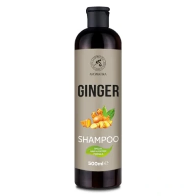 Image de Shampooing de Gingembre 500ml Hydratant et Nourrissant Soins des Cheveux Cuir Chevelu Brillant à Tous Types