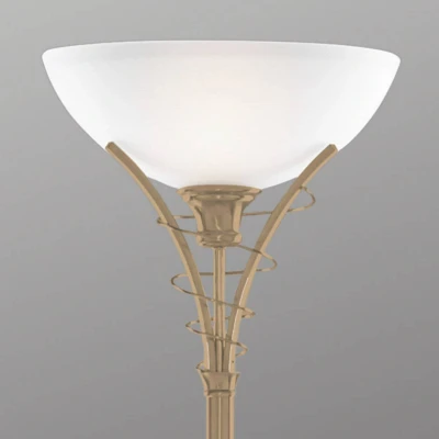 Image de Searchlight Lampadaire intemporel LINEAS coloris laiton ancien