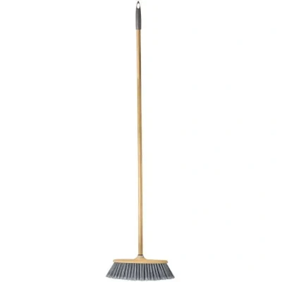 Image de VIGAR Balai Basic Bamboo Print avec Manche en Acier ? Gris PP 38 x 8 13,7 cm