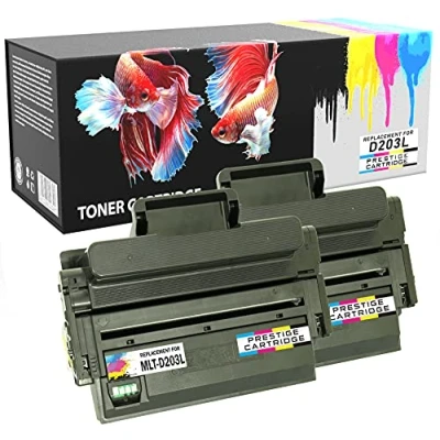 Image de PRESTIGE CARTRIDGE Pack de 2 Compatibles MLT D203L/ELS Cartouches d&#039;encre Toner Haute Capacité pour Samsung ProXpress SL M3320 M3320ND M3370 M3370FD M3370FW M3820 M3820ND M3870 M3870FW M4020 M4070 Noir s203L 003