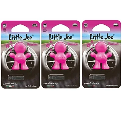 Image de Little Joe Lot de 3 désodorisants zi Pour 45 jours d&#039;air frais dans la voiture, le camion, bureau, l’appartement, l’armoire et autres (rose/passion)