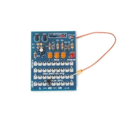 Image de Whadda kit de soudage, DIY, électronique Madlab, Jeu logique 1 2 3, éducatif et Amusant