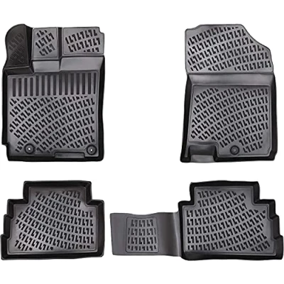 Image de Elmasline Lot de tapis en caoutchouc design 3D pour Toyota AURIS 2007 2012 Bord extra haut 5 cm
