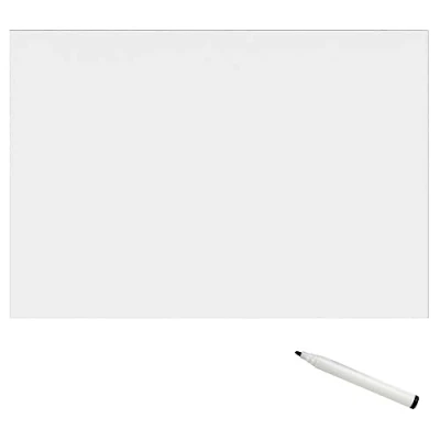 Image de TMS Tableau blanc magnétique autocollant à coller sur le mur d&#039;affichage effaçable sec pour bureau, maison ou enfants Utilisation comme planificateur hebdomadaire notes rappels A1+