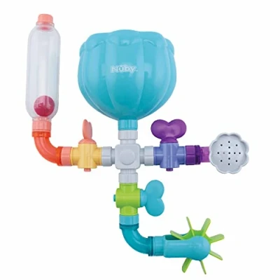 Image de Nuby Jouet de Bain Crazy Waterworks pour Enfants d&#039;eau interactif la Baignoire avec ventouses Aqua sans BPA 18+ Mois