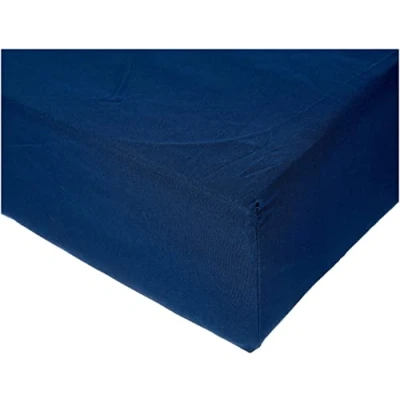Image de Amazon Basics Drap Housse, 152 x 200 30 cm, en Polyester Microfibre pour Matelas Épais jusqu&#039;à Bleu Marine