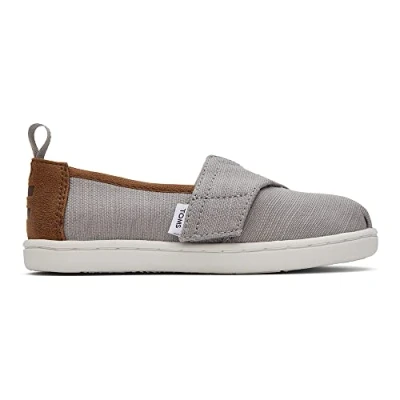 Image de TOMS Garçon Unisex Kinder Tiny Alpargata Semelle de Mocassin, Gris Bruyant, 19.5 EU