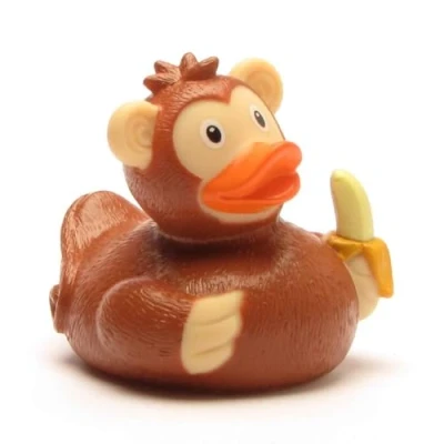 Image de Duckshop canard de bain AFFE I L : 7,5 cm avec porte clés inclus