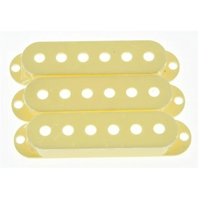 Image de Kaish 50 mm Blanc vieilli ST Strat Micro pour guitare couvertures 3 Single Coil Fender Stratocaster