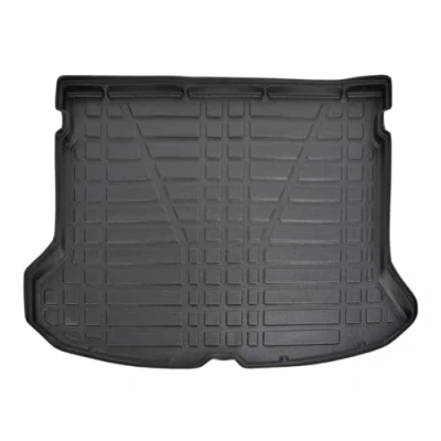 Image de Tapis de Coffre sur Mesure pour XC60 2009 2016, Noir, Antidérapant, Bord Haut, Toutes Saisons, Adapté Animaux Compagnie