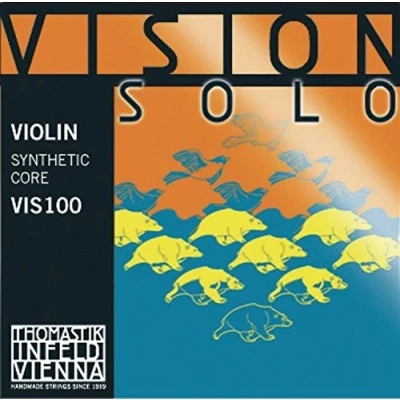 Image de Thomastik Infeld Cordes Violon Vision Solo, Jeu (Ré Argent filé) 4/4 moyen
