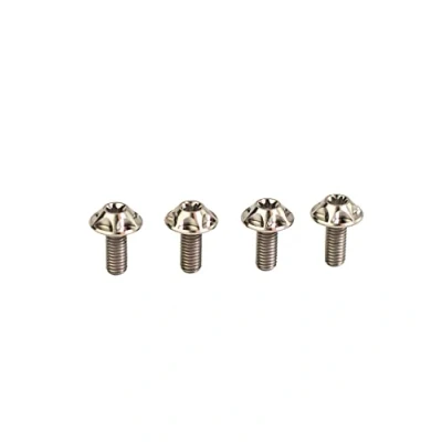 Image de SILCA Vis de porte bidon en titane Ensemble 4 Tête bouton large personnalisée T25