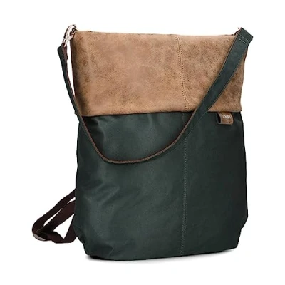 Image de Zwei Olli, Sac à Dos Femmes, Vert Sapin, 34 x 33 14 cm