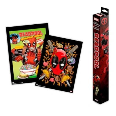 Image de Grupo Erik Poster Marvel Deadpool Set de 2 mini posters 15 x 20,5 pouces / 38 52 cm Affiche d&#039;art expédiée roulée dans une boîte protectrice cadeaux Deadpool,