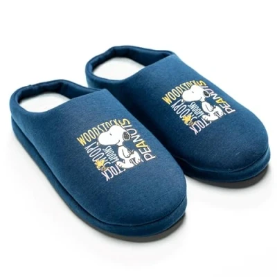 Image de United Labels The Peanuts Snoopy Pantoufles Femme Bleu Hiver Pantoufles, bleu, 37/38 EU