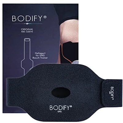 Image de Bodify® Sangle de Maintien pour Appareil Abdominal EMS la Fixation supplémentaire des Coussinets en Gel L&#039;original (sans entraîneur Trainer)