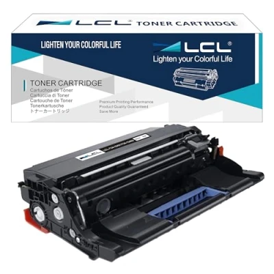 Image de LCL Tambour Remanufacturée 724 10491 10492 KVK63 (1 Noir) Remplacement pour Dell B2360d B2360dn B3460dn B3465dn B3465dnf S2830dn S2830