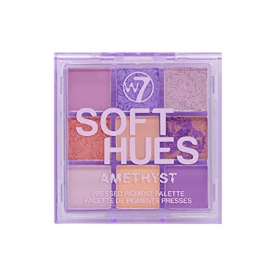 Image de W7 Soft Hues Pressed Pigment Palette Yeux Amethyst