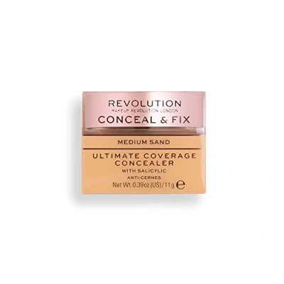 Image de Makeup Revolution, Conceal &amp; Fix, Ultimate Coverage, Anti Cernes, Medium Sand, 11g