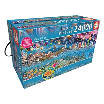Image de Educa Puzzle XXL, La Vie, Le Plus Grande Puzzle, de 24000 pièces, Ref. 13434, Variée, Taille Unique