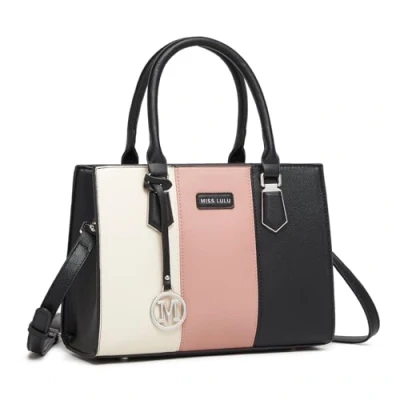 Image de Miss Lulu Sac à Main Femmes Bandoulière,Sac Cabas Tri Coloré en Matériau PU,Multifonctionnel pour Travail Voyage Sorties