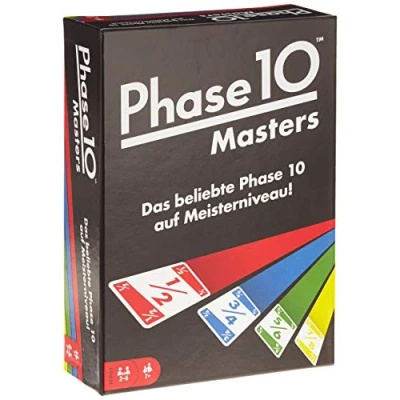 Image de Mattel Games Phase 10 Masters Jeu de Cartes pour 2 à 6 Joueurs Temps d&#039;environ 60 90 Minutes partir 7 Ans Version Allemande FPW34