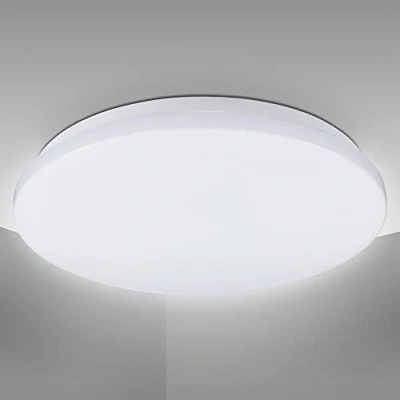 Image de B.K.Licht Plafonnier LED 15 Watt I Ø275 mm lumière blanche neutre 4000 K effet indirecte