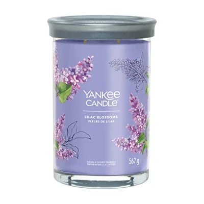 Image de Yankee Candle Signature bougie parfumée Grande en verre avec double mèche Mélange de cire soja à combustion longue Cadeau parfait pour femme