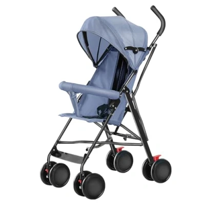 Image de Tricycle bébé évolutif Vélo 5 en 1 jusqu&#039;à 25 kg, Cabine étanche avec filtre UPF50+, Pliable, Siège pivotant 360 degrés, Réglable, D bleu
