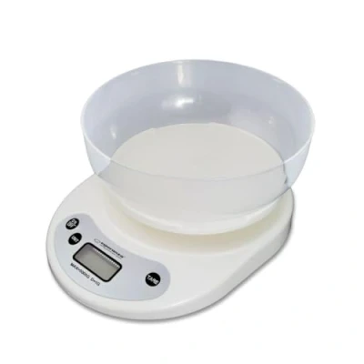 Image de Balance de cuisine électronique ESPERANZA EKS007 Portée 5 kg Graduation 1 g Fonction tare Blanc