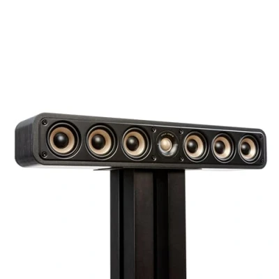 Image de enceinte centrale Polk Audio Signature Elite ES35, fine et haute résolution, certifiée Hi Res, compatible Dolby Atmos DTS:X (pièce), blanche