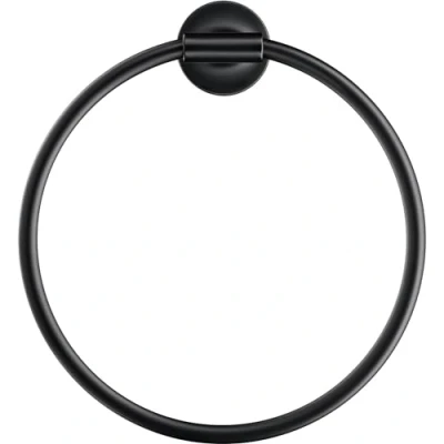 Image de Duravit 9947 Starck T Anneau Porte Serviette Noir Mat Taille Unique
