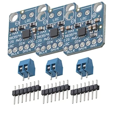 Image de AZDelivery 3 x MAX98357A Amplificateur mono I2S 3W de classe D Module breakout d&#039;amplification sans filtre décodage DAC Carte audio à large champ d&#039;application, e book inclus