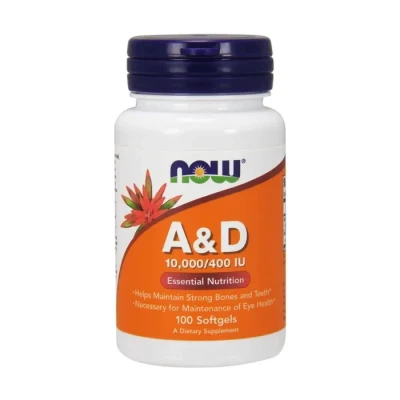 Image de Now Foods Vitamins A &amp; D 10000/400, 100 SGELS