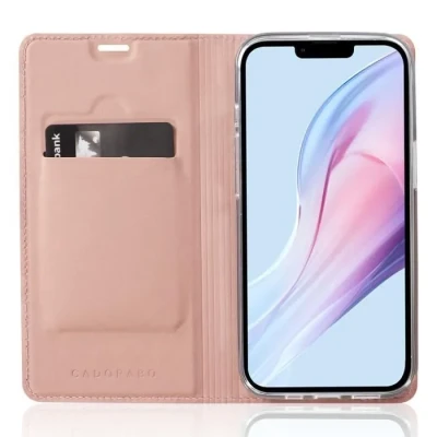 Image de Coque pour Apple iPhone 13 PRO en CLASSY OR ROSÉ Housse de protection Étui avec fermeture magnétique, fonction support et compartiment carte Neuf